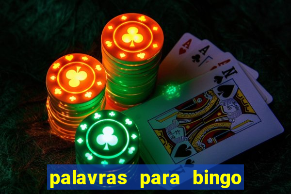 palavras para bingo de cha de lingerie