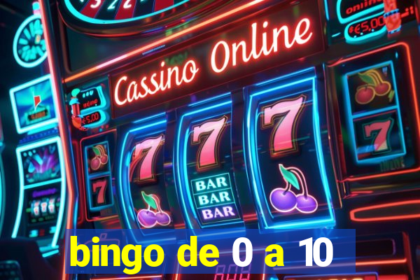 bingo de 0 a 10