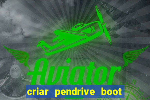 criar pendrive boot windows 10