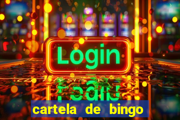 cartela de bingo cha de panela