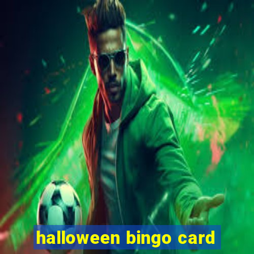 halloween bingo card