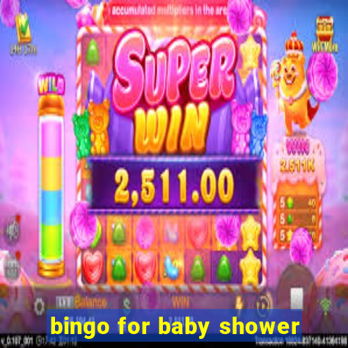 bingo for baby shower