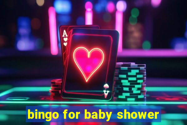 bingo for baby shower