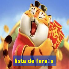 lista de fara贸s