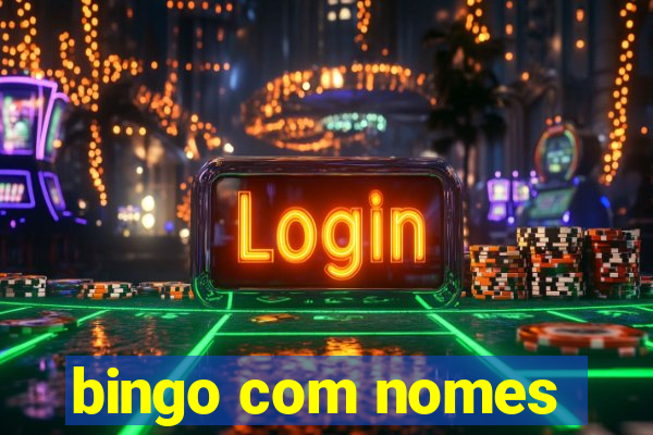 bingo com nomes