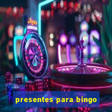 presentes para bingo