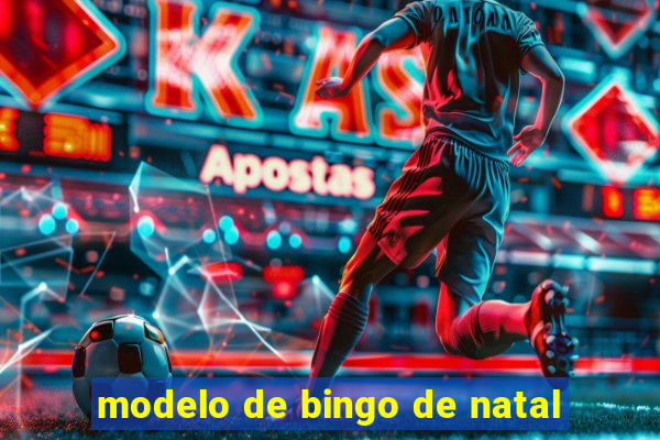 modelo de bingo de natal