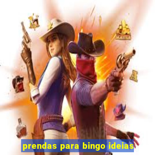 prendas para bingo ideias