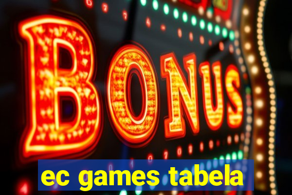 ec games tabela