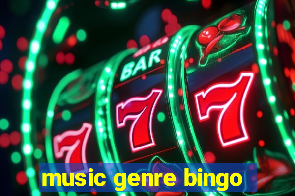 music genre bingo