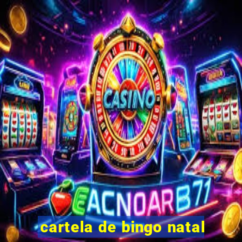 cartela de bingo natal