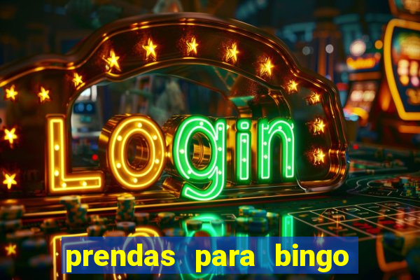 prendas para bingo de natal