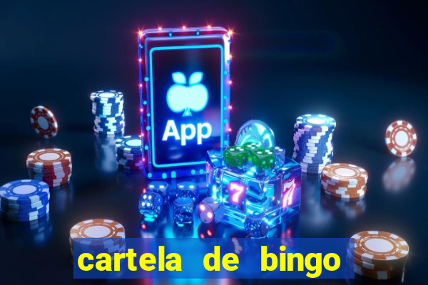 cartela de bingo cha de panela