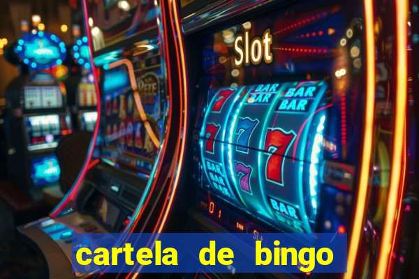 cartela de bingo cha de panela