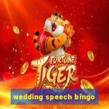 wedding speech bingo