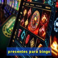 presentes para bingo