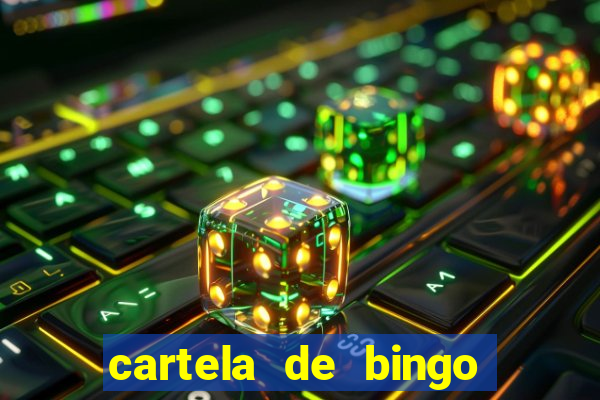 cartela de bingo cha de bebe