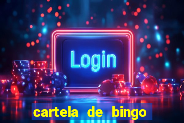 cartela de bingo cha de bebe